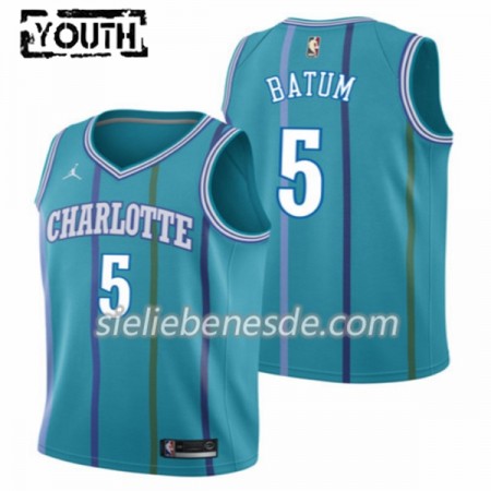 Kinder NBA Charlotte Hornets Trikots Nicolas Batum 5 Jordan Classic Edition Swingman